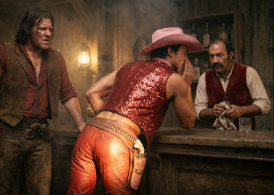 Lucas Being Checked Out